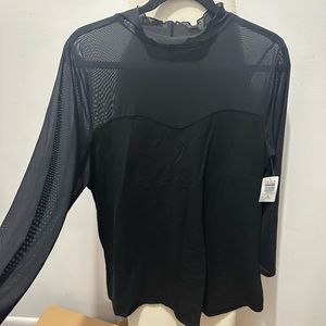 Torrid mesh top foxy tee